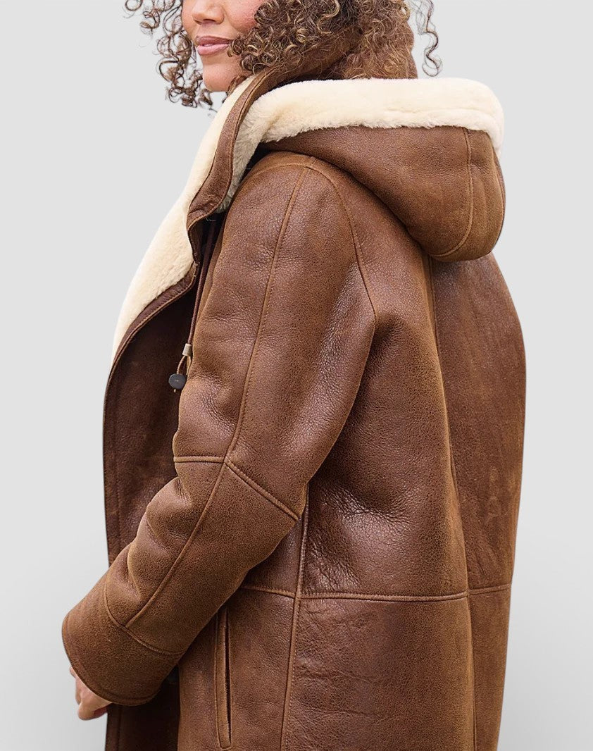 Manteau d'hiver grande taille à la coupe flatteuse pour femme ronde