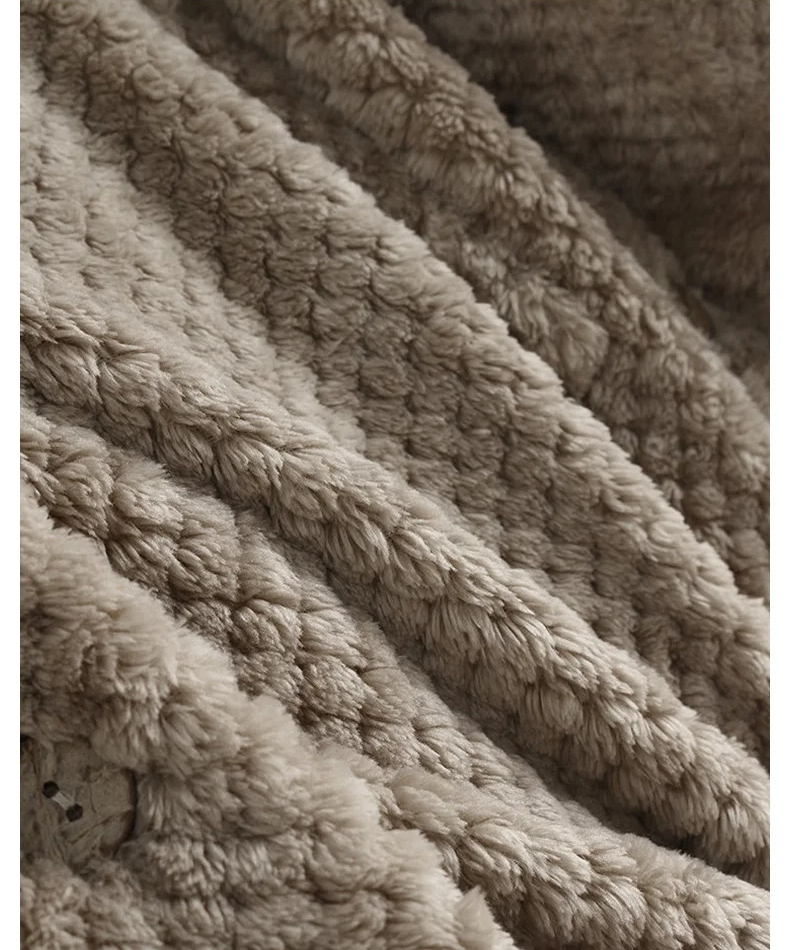 Manteau d'hiver grande taille chic à capuche au toucher velouté, pour femme ronde
