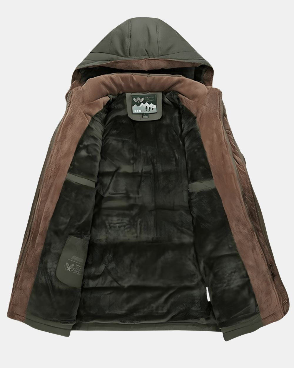 Manteau d'hiver isolant à capuche pour homme, style classe pour la ville et le plein air