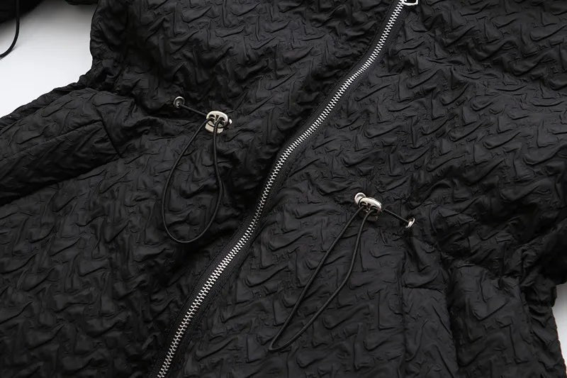 Manteau d'hiver mi-long grande taille pour femme ronde