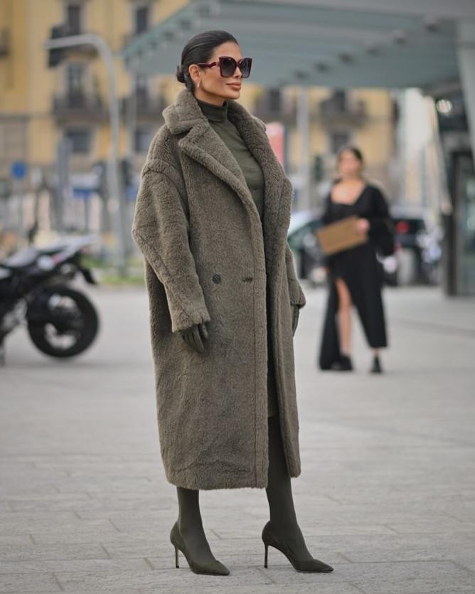 Manteau d'hiver oversize en fausse fourrure pour femme, Teddy Coat à poches