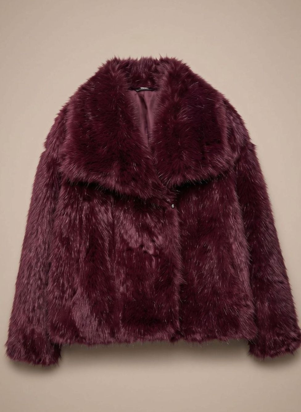 Manteau en fausse fourrure femme, court et duveteux, mode automne-hiver