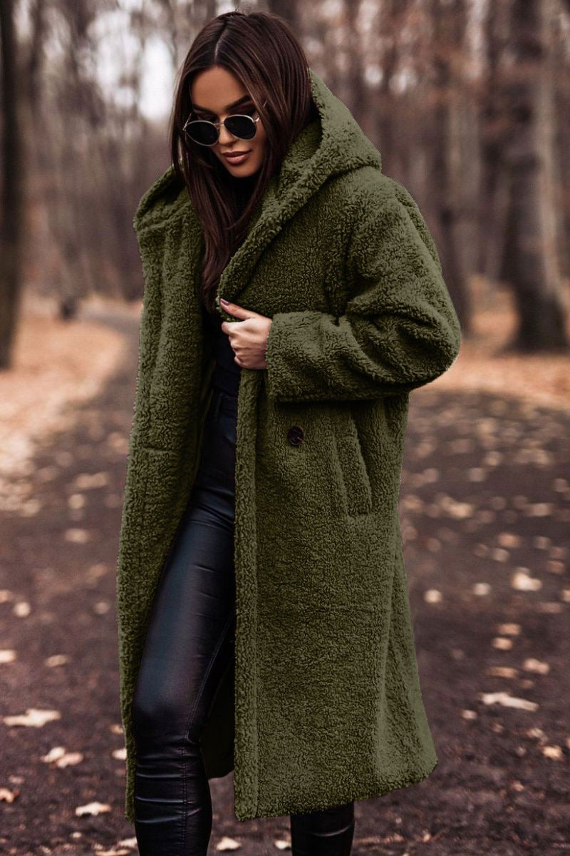 Manteau en fausse fourrure oversize pour femme, Teddy Coat d'hiver