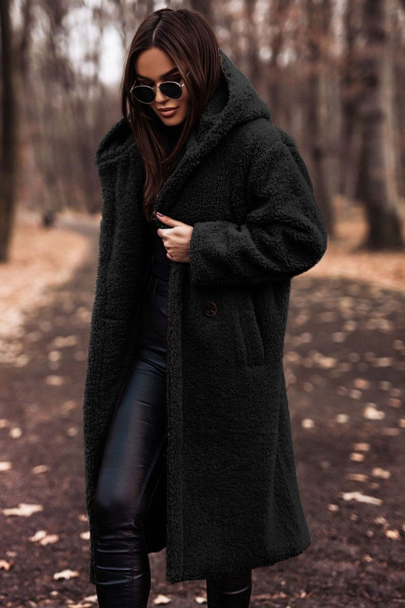 Manteau en fausse fourrure oversize pour femme, Teddy Coat d'hiver