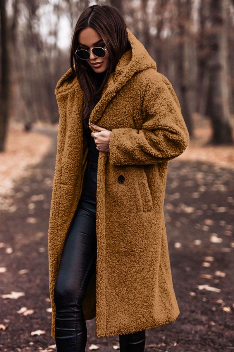 Manteau en fausse fourrure oversize pour femme, Teddy Coat d'hiver