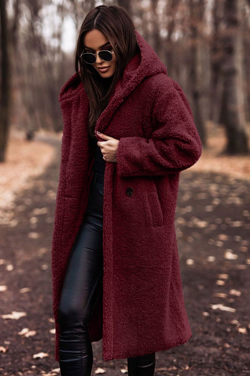 Manteau en fausse fourrure oversize pour femme, Teddy Coat d'hiver
