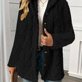 Manteau en peluche effet fausse fourrure pour femme, Manteau d'hiver moelleux