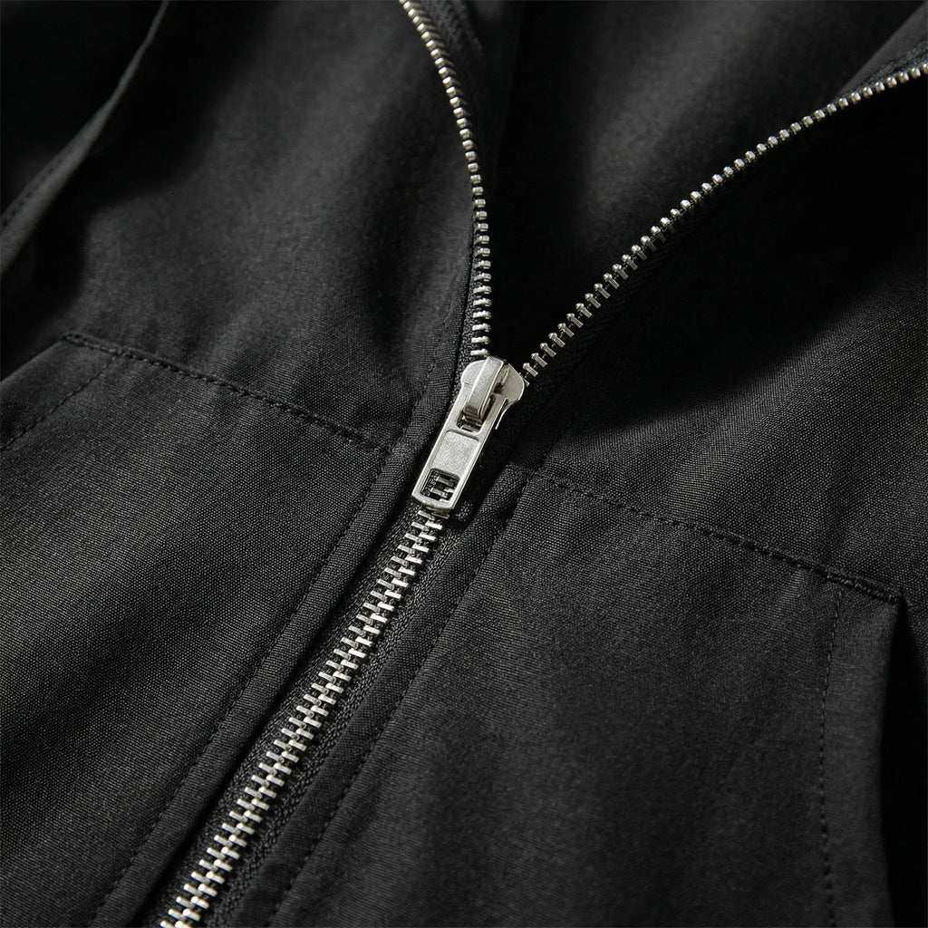 Manteau long à capuche zippé grande taille pour femme, Taille Plus