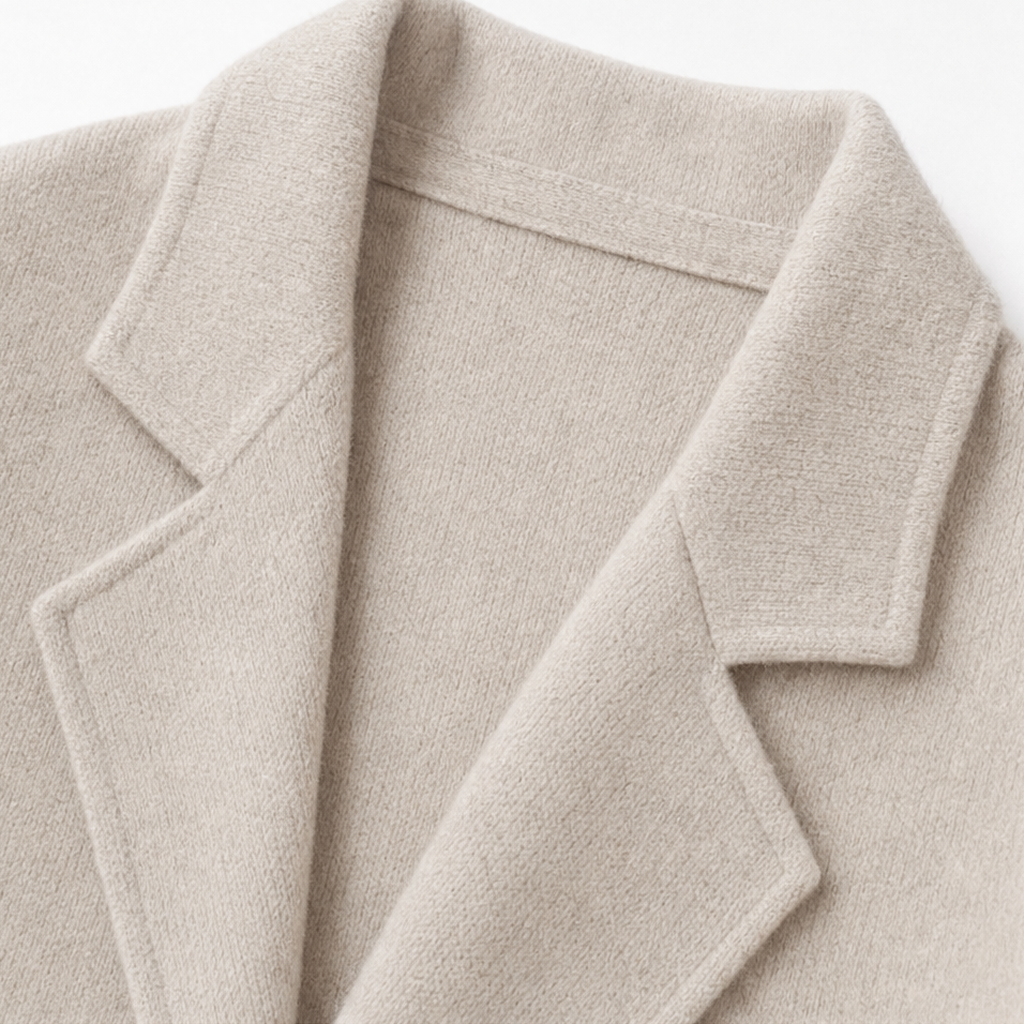 Manteau long oversize effet laine mélangée pour femme, Manteau ouvert sans fermeture