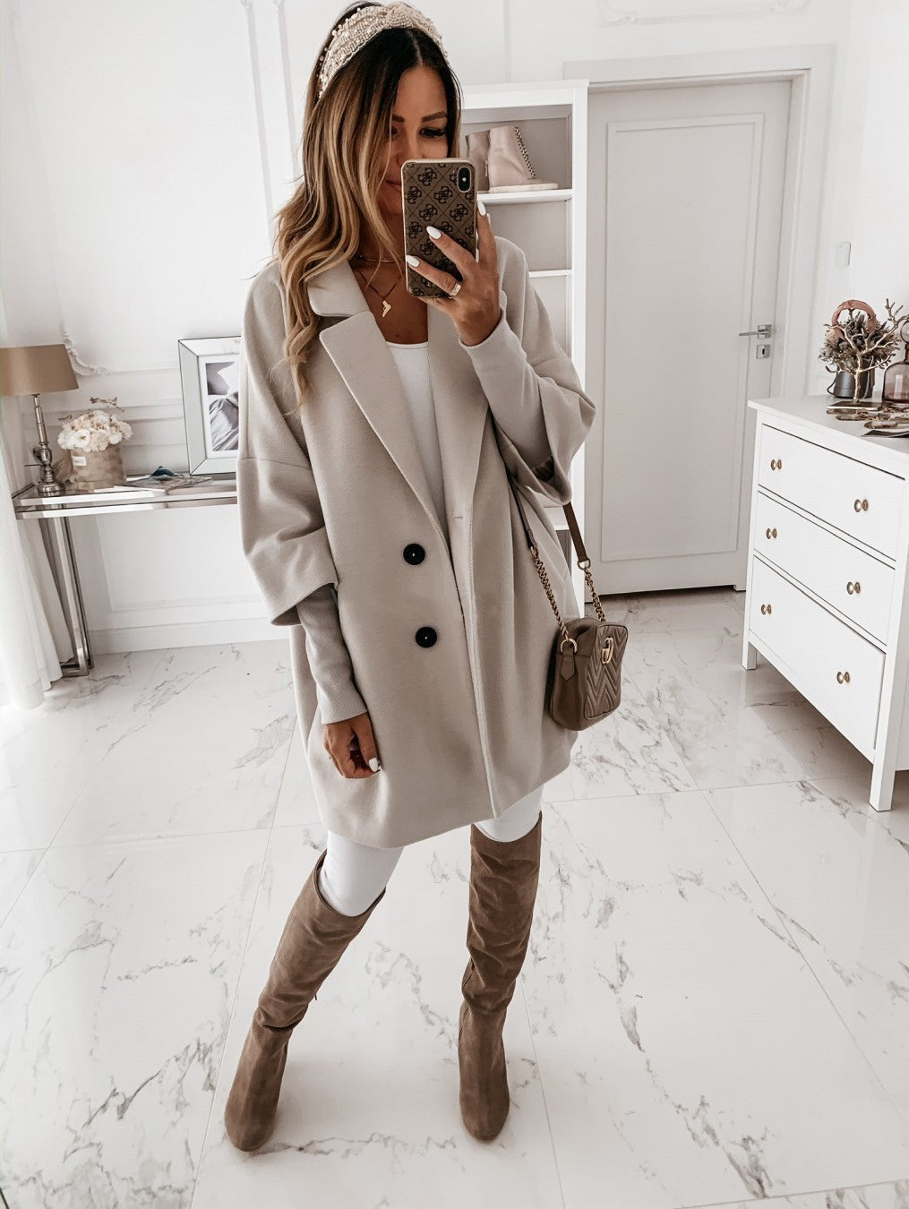 Manteau long oversize élégant pour femme