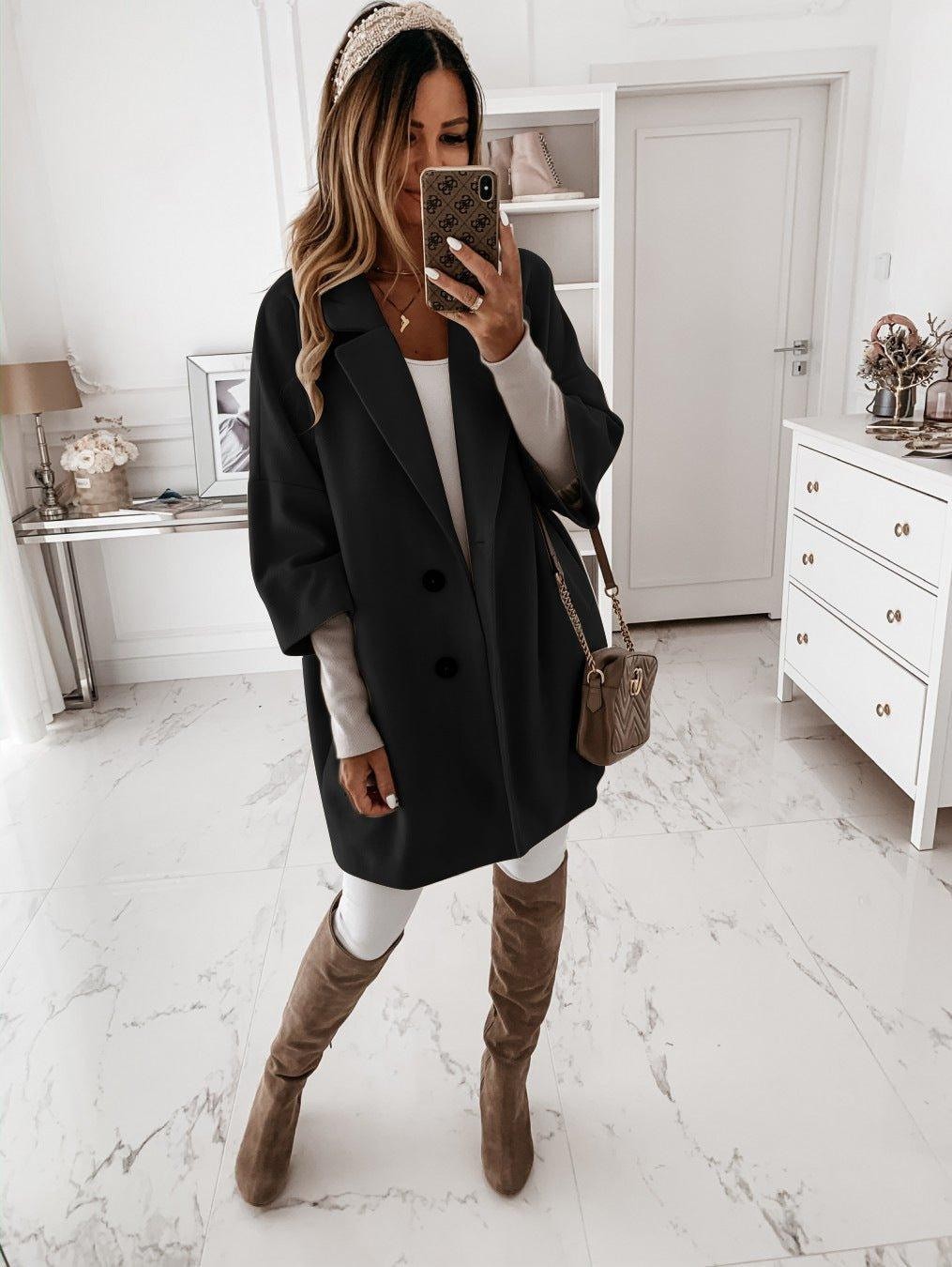 Manteau long oversize élégant pour femme