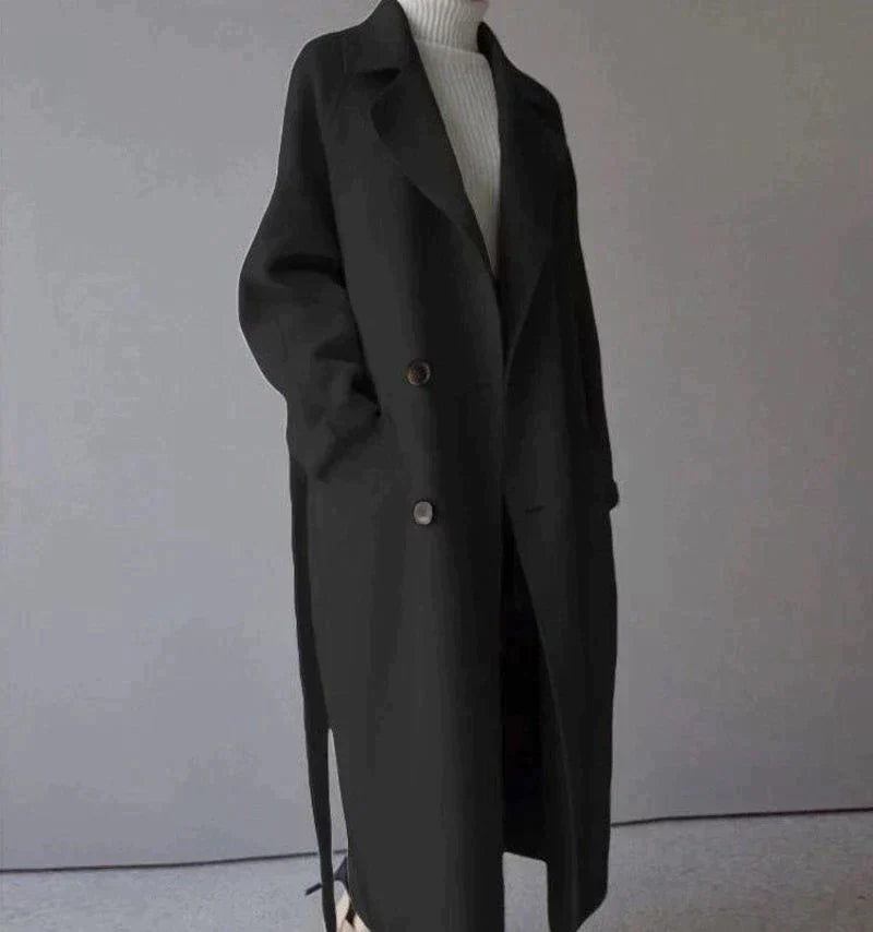 Manteau long oversize pour femme, chaud et élégant