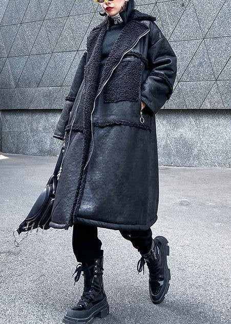Manteau long oversize zippé pour femme, Pour l'hiver