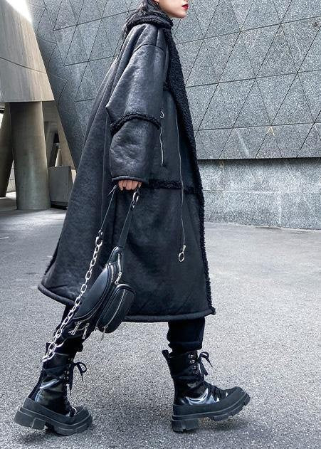Manteau long oversize zippé pour femme, Pour l'hiver