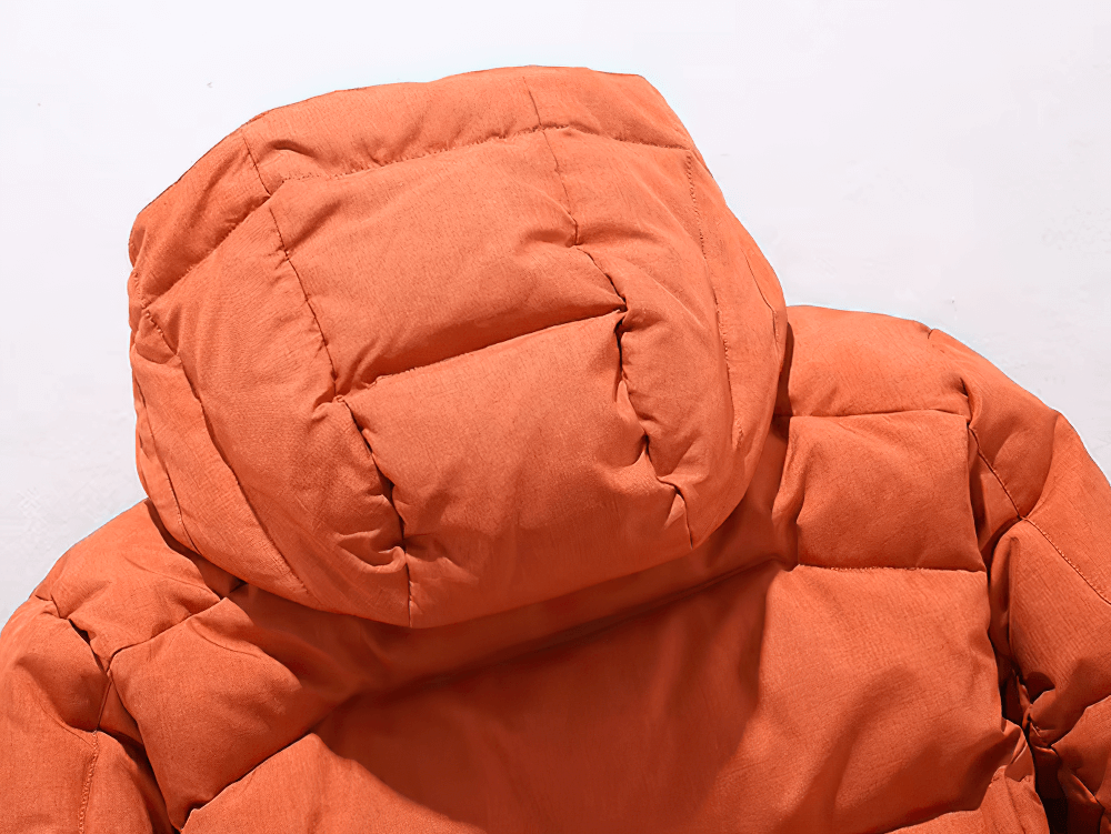 Parka en duvet épaisse à capuche pour homme, Veste thermique d'hiver