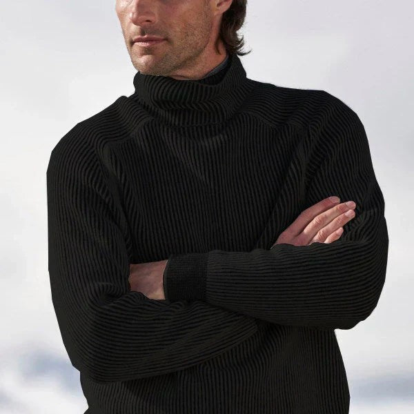 Pull col roulé élégant pour homme, pull habillé