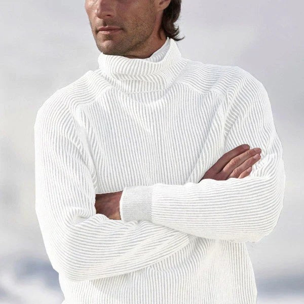 Pull col roulé élégant pour homme, pull habillé