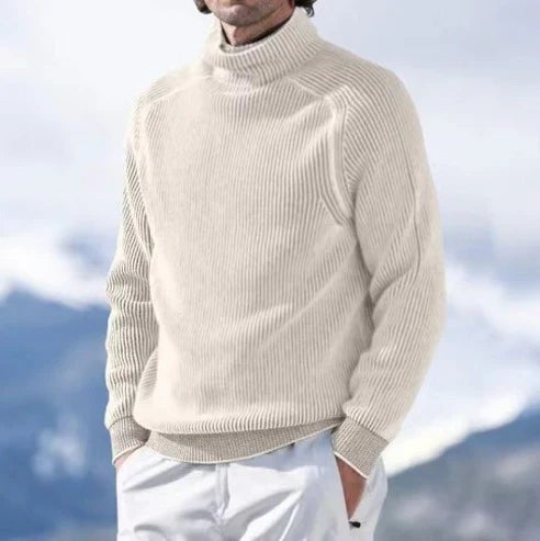 Pull col roulé élégant pour homme, pull habillé
