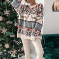 Pull de Noël femme à motif de renne