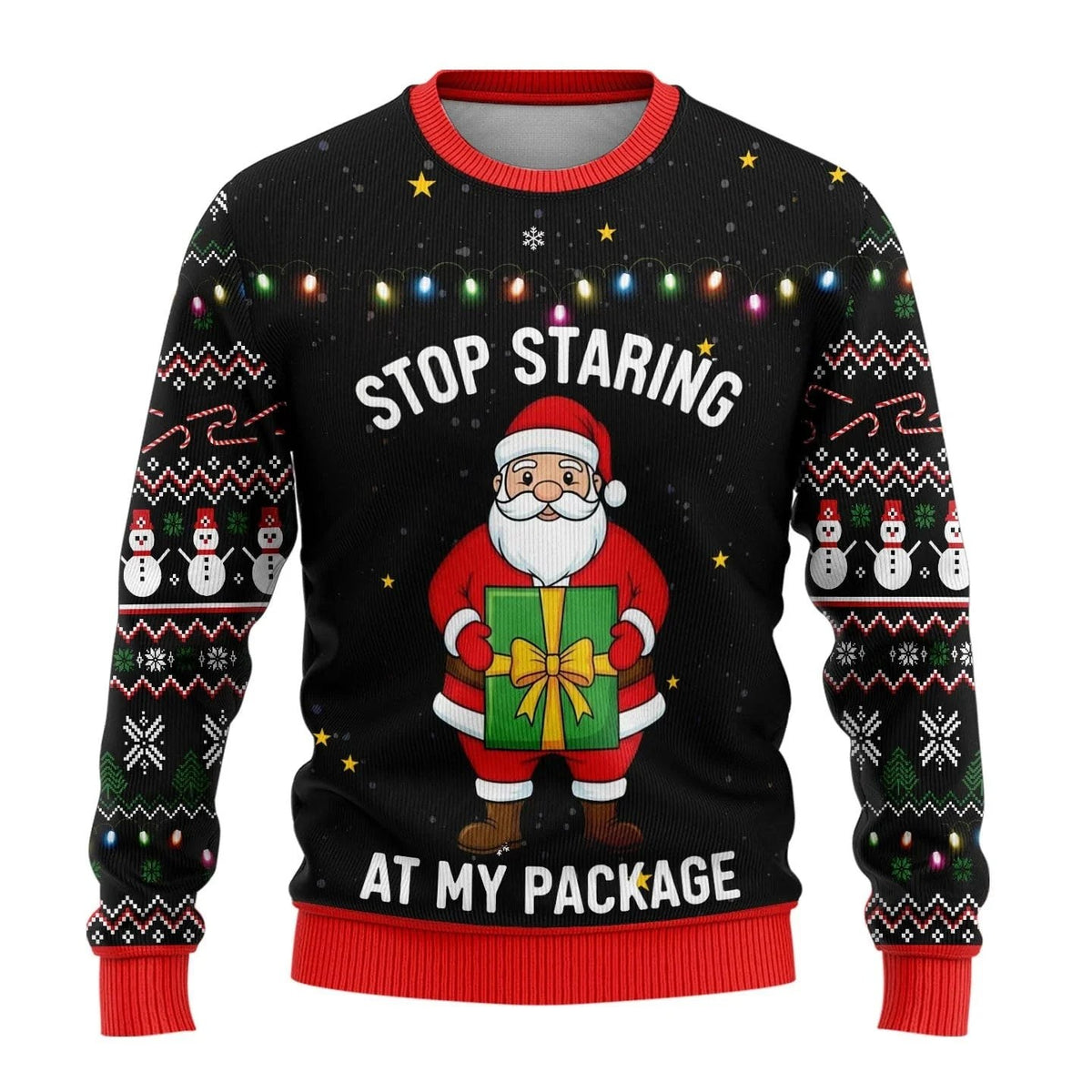 Pull de Noël homme imprimé bonhomme de neige
