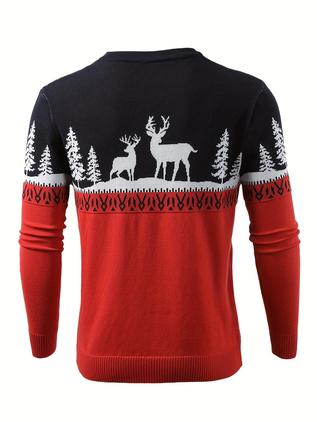Pull de Noël moche pour homme à motif renne