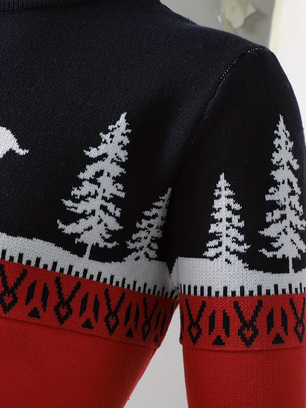 Pull de Noël moche pour homme à motif renne