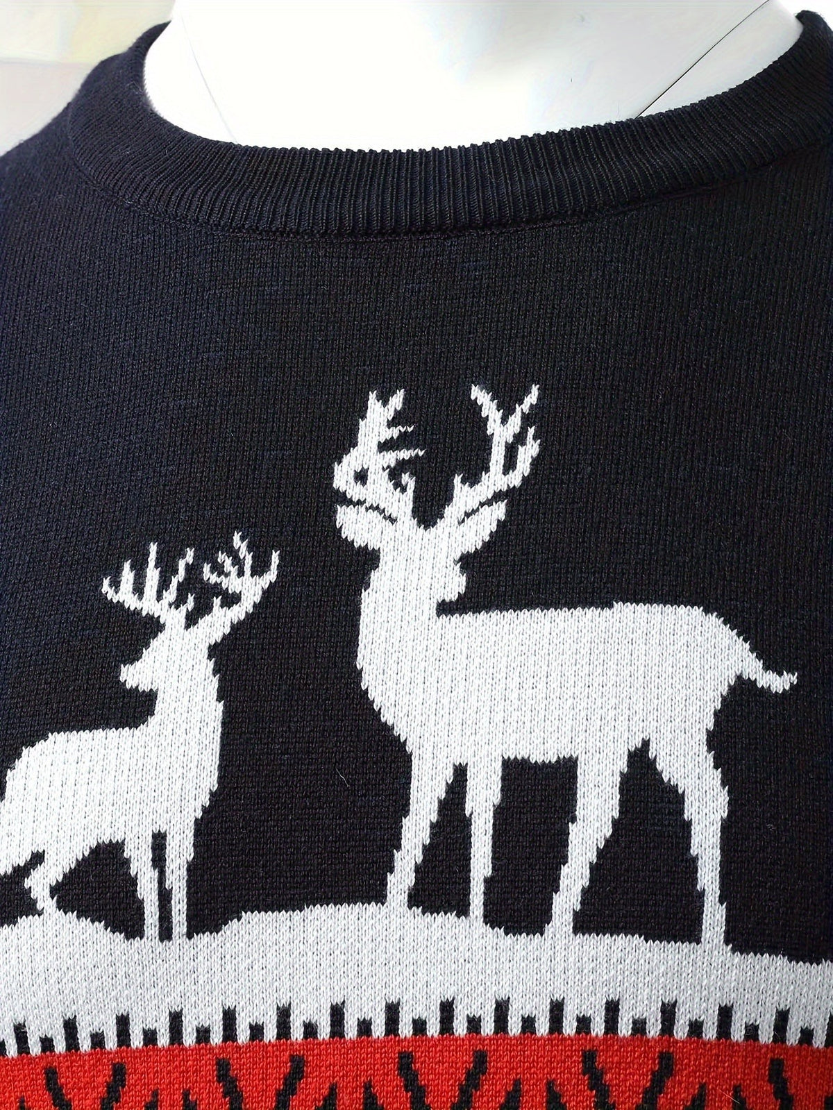 Pull de Noël moche pour homme à motif renne