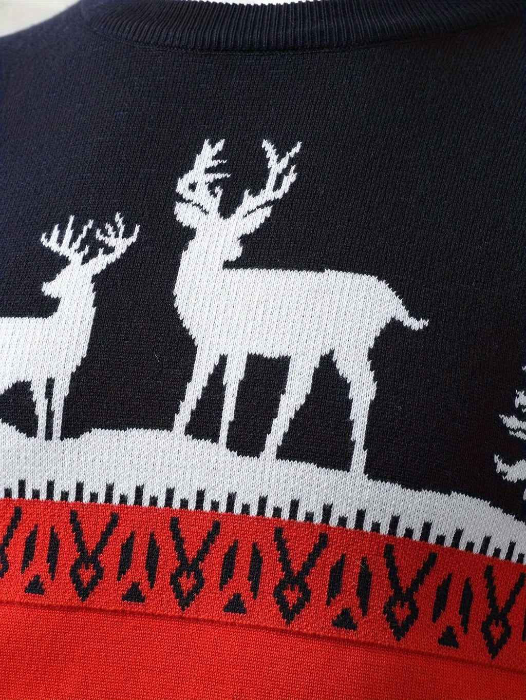 Pull de Noël moche pour homme à motif renne