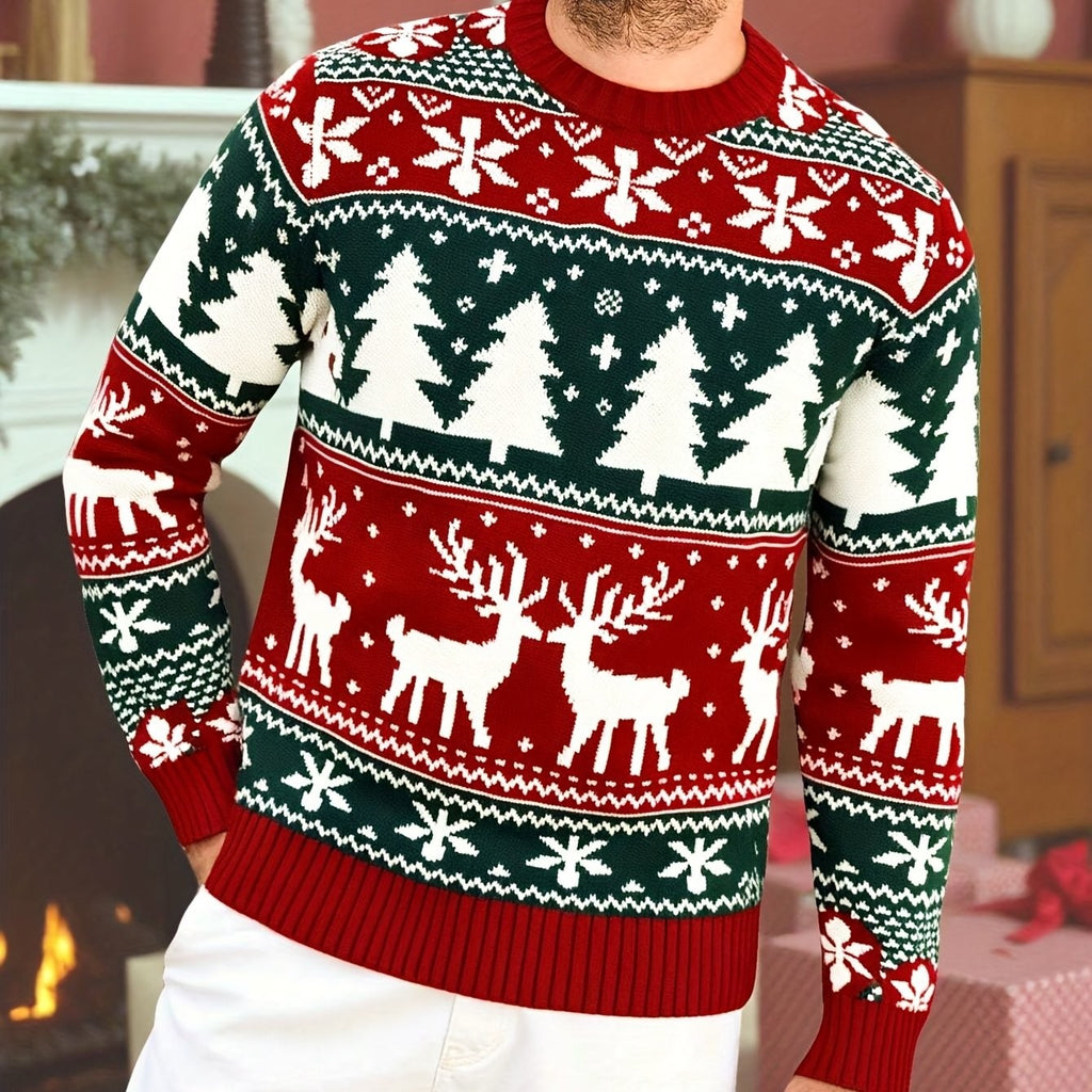 Pull de Noël moche pour homme, Motif renne