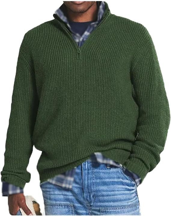 Pull en coton homme zippé, confortable et élégant pour tous les jours