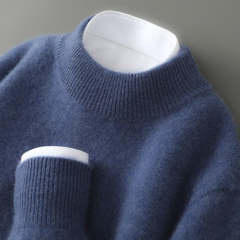 Pull en laine Arlington pour homme, col montant élégant