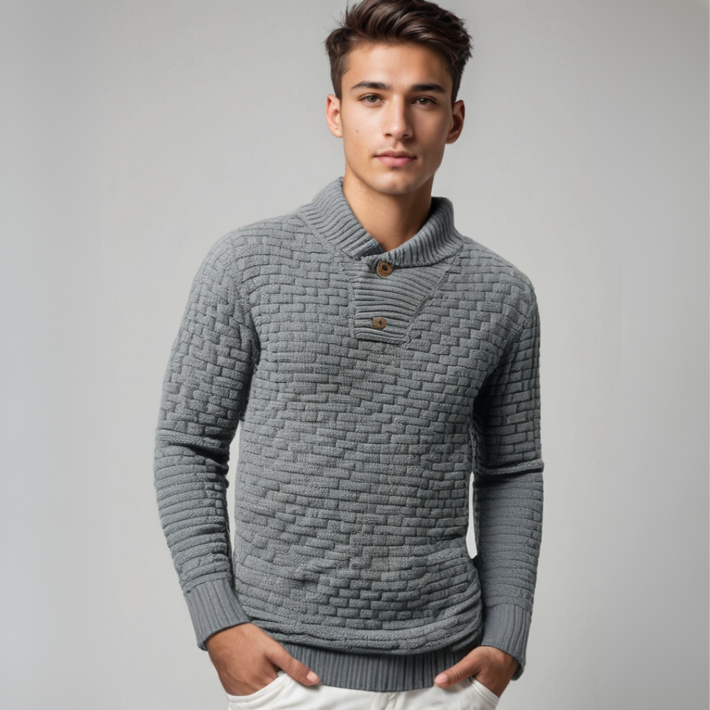 Pull en maille élégant pour homme, Matériau de haute qualité