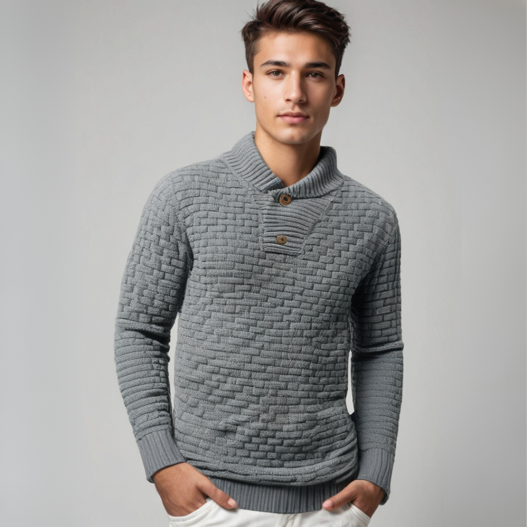 Pull en maille élégant pour homme, Matériau de haute qualité