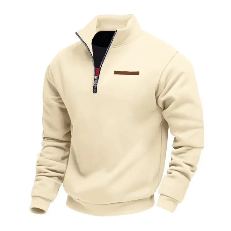 Pull polaire homme demi-zip col montant Hugo Soft