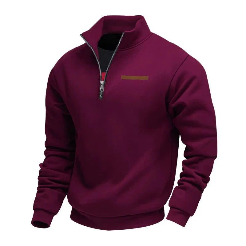 Pull polaire homme demi-zip col montant Hugo Soft