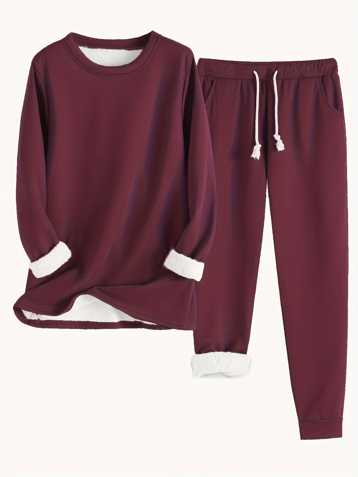 Pyjama deux pièces en coton pour femme, Ensemble détente confortable