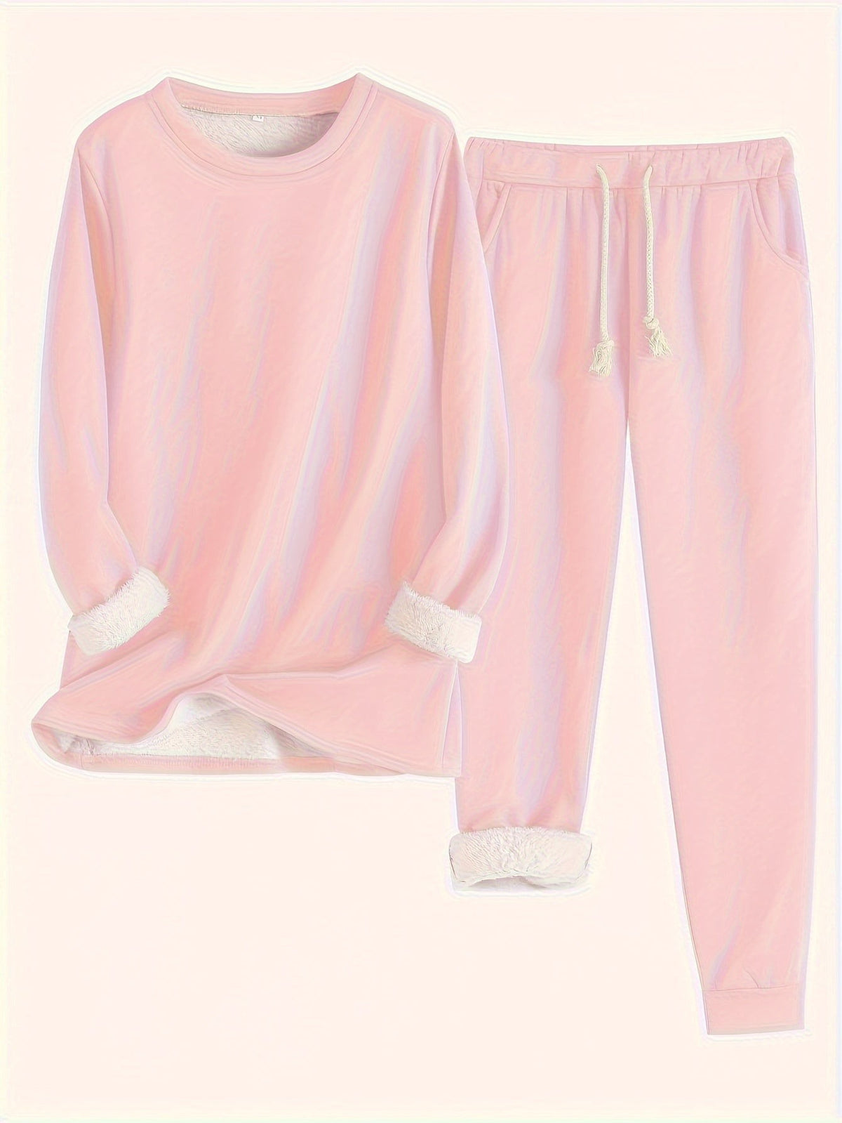 Pyjama deux pièces en coton pour femme, Ensemble détente confortable