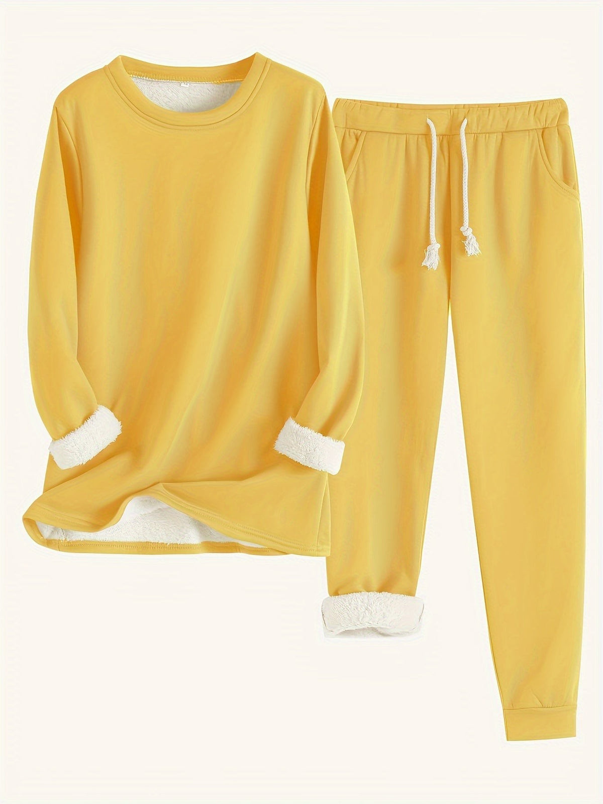 Pyjama deux pièces en coton pour femme, Ensemble détente confortable