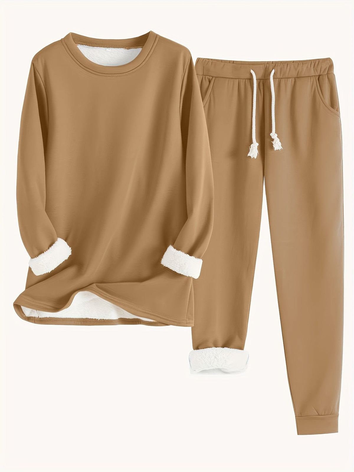 Pyjama deux pièces en coton pour femme, Ensemble détente confortable
