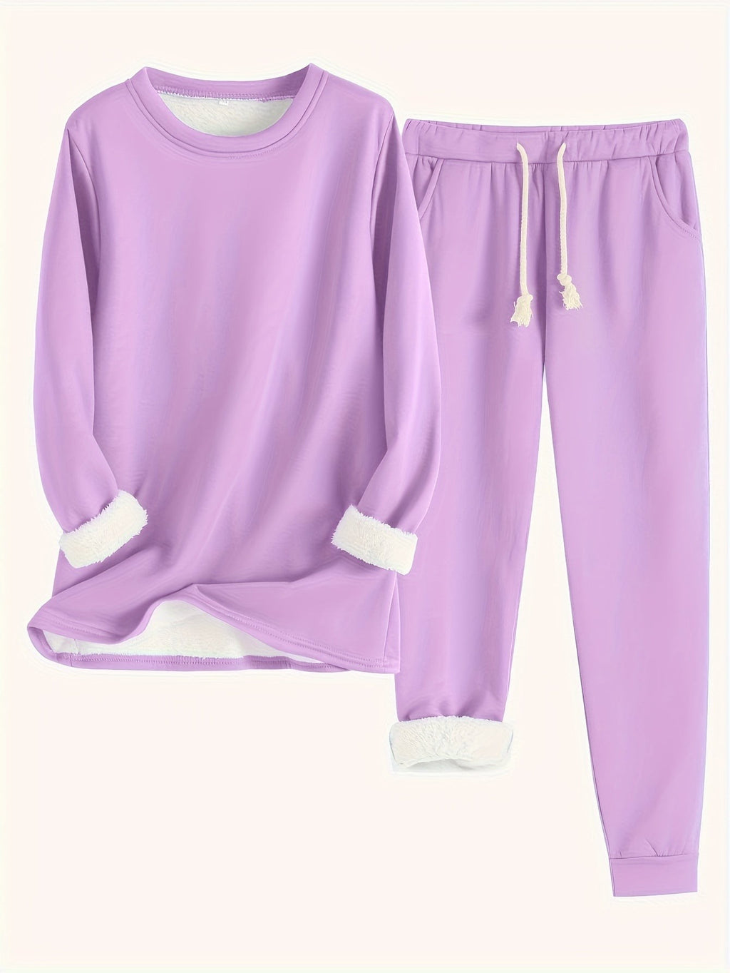 Pyjama deux pièces en coton pour femme, Ensemble détente confortable