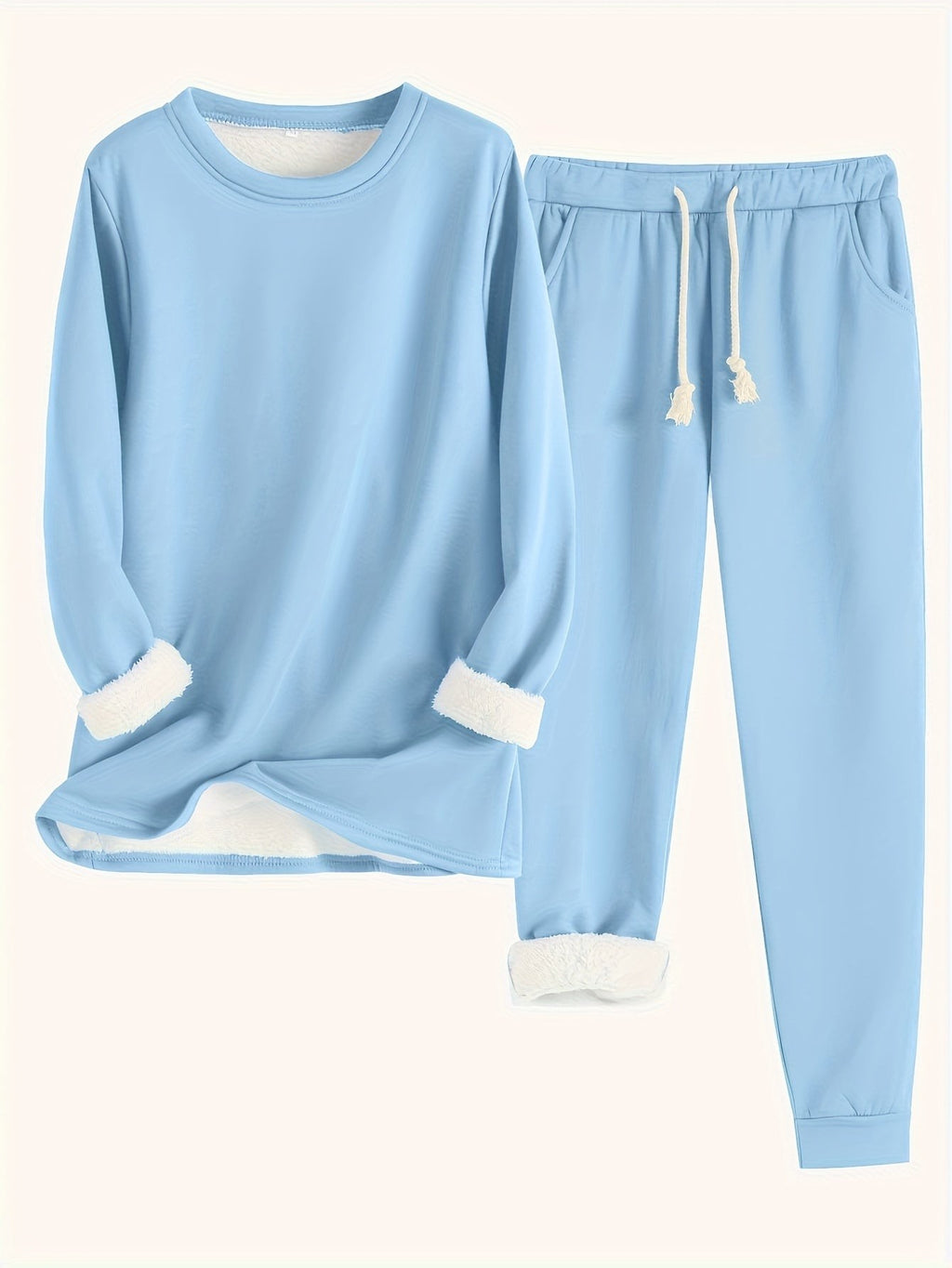 Pyjama deux pièces en coton pour femme, Ensemble détente confortable