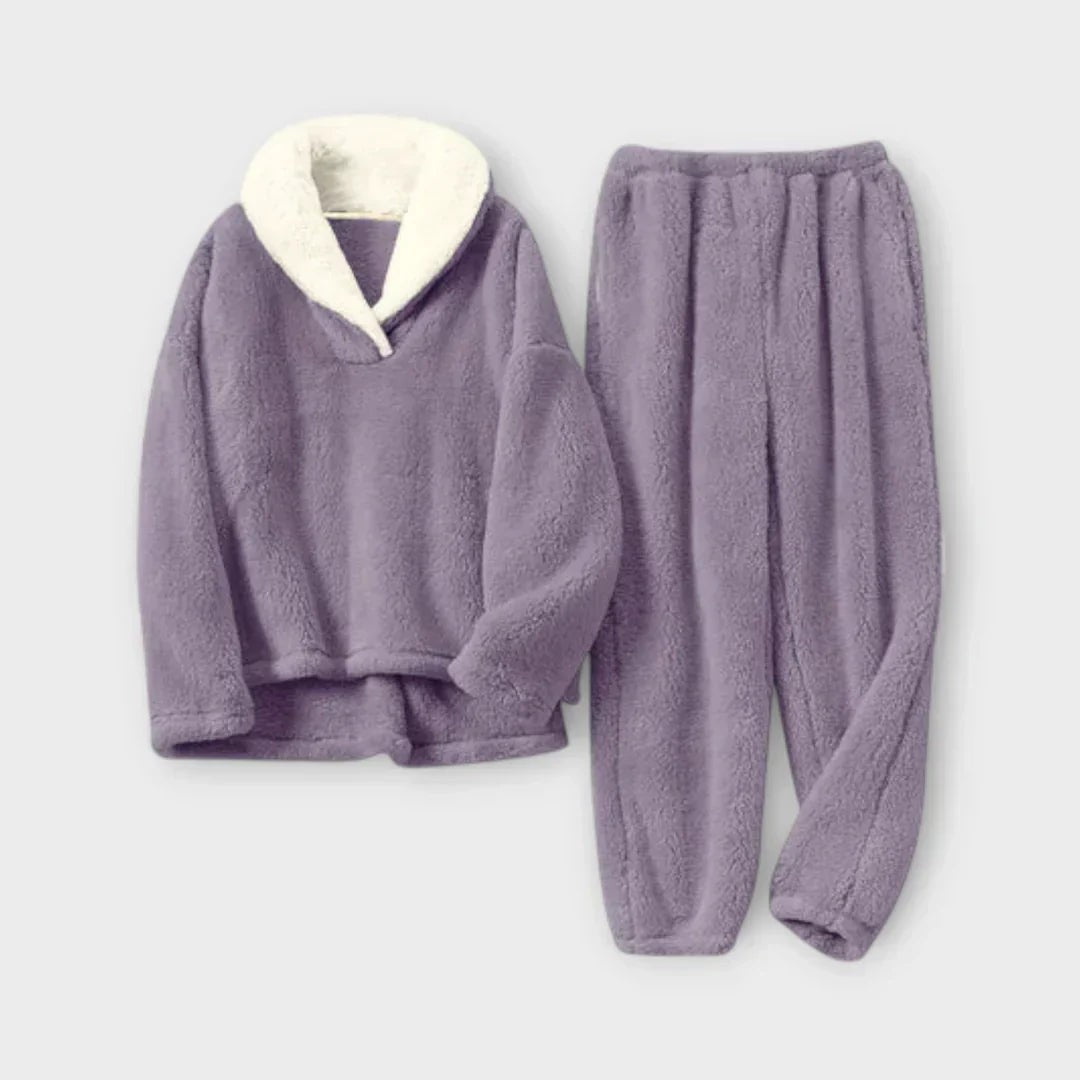 Pyjama polaire femme en deux pièces, Ensemble d'intérieur