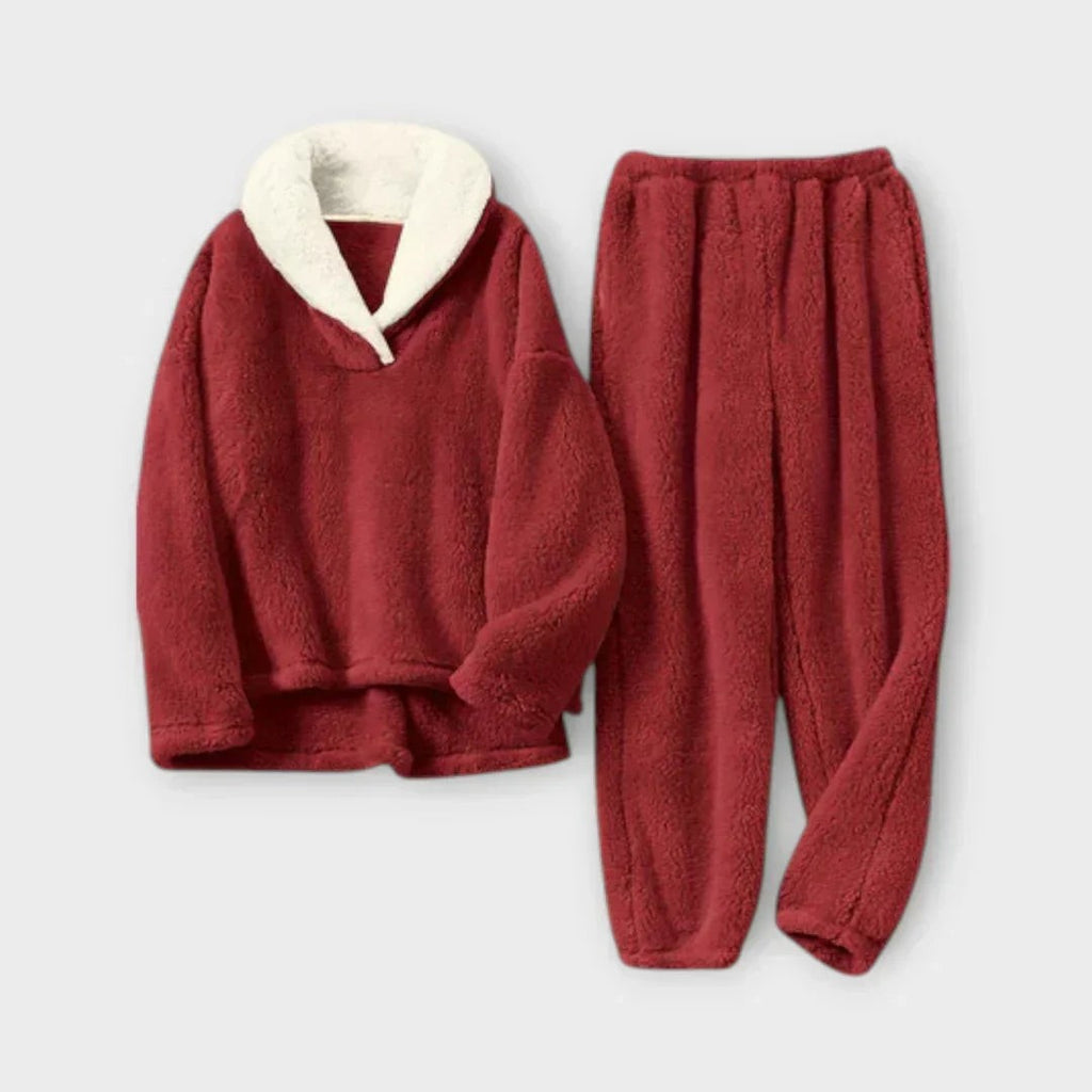 Pyjama polaire femme en deux pièces, Ensemble d'intérieur