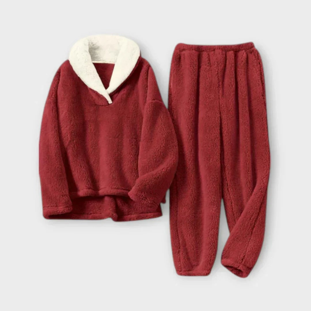 Pyjama polaire femme en deux pièces, Ensemble d'intérieur