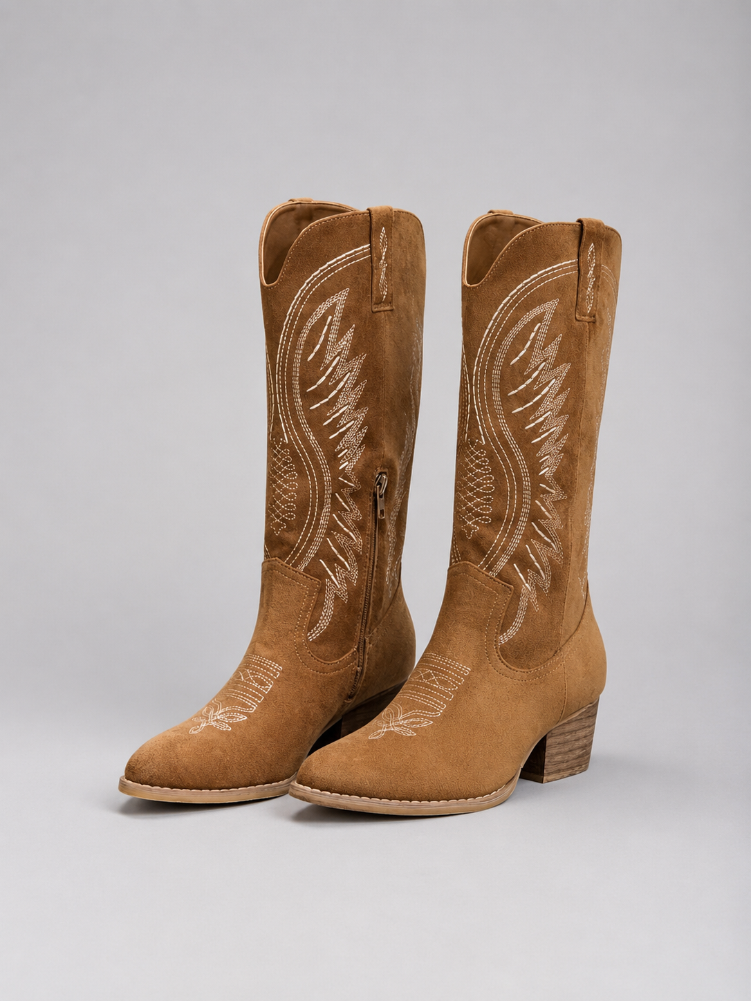 Santiag femme en daim – Bottes de cowboy western