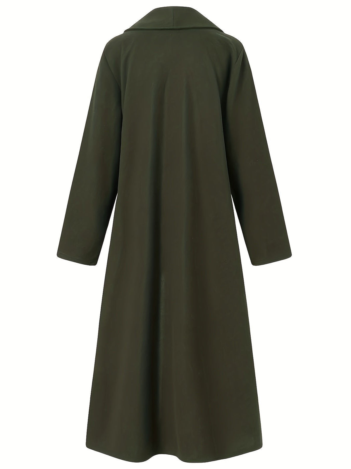 Trench long fluide et élégant, manteau oversize pour femme