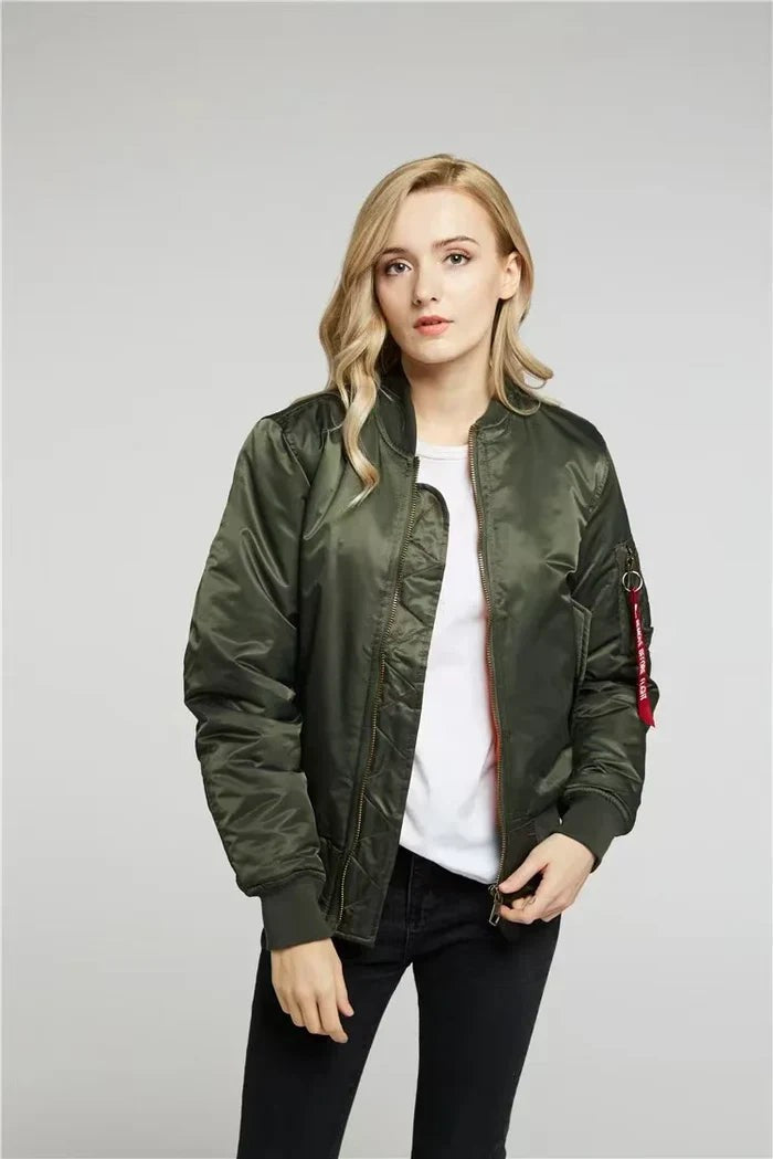Veste bomber coupe-vent pour femme