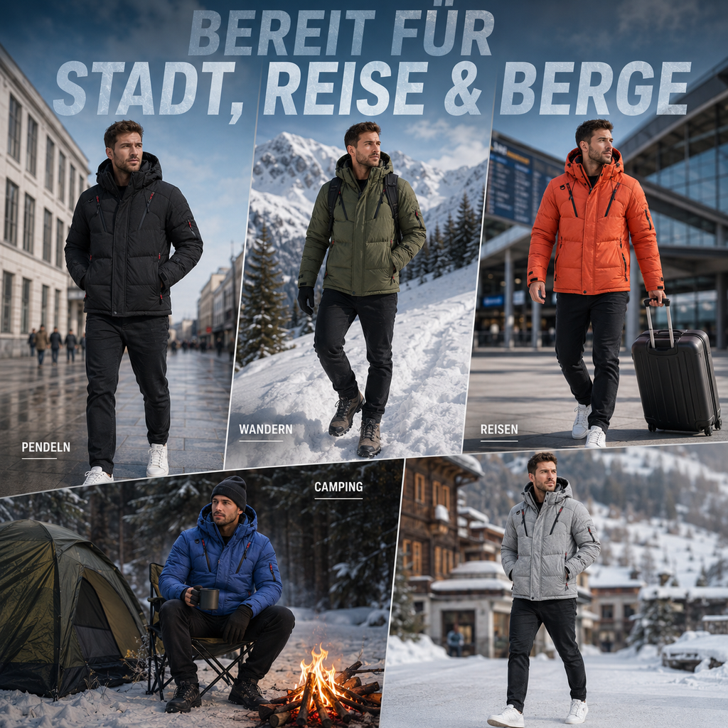 Veste d'hiver rembourrée pour homme et femme à capuche amovible, coupe-vent et doublure épaisse
