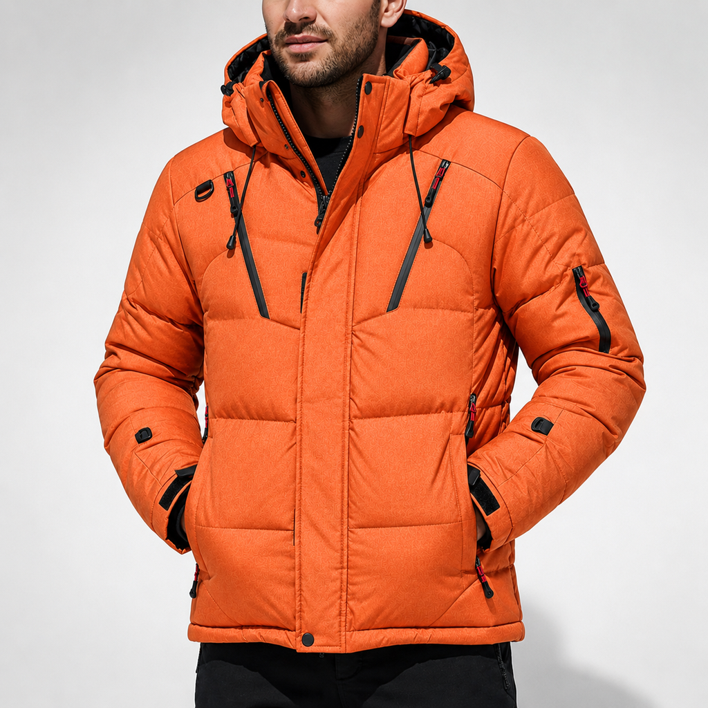 Veste d'hiver rembourrée pour homme et femme à capuche amovible, coupe-vent et doublure épaisse
