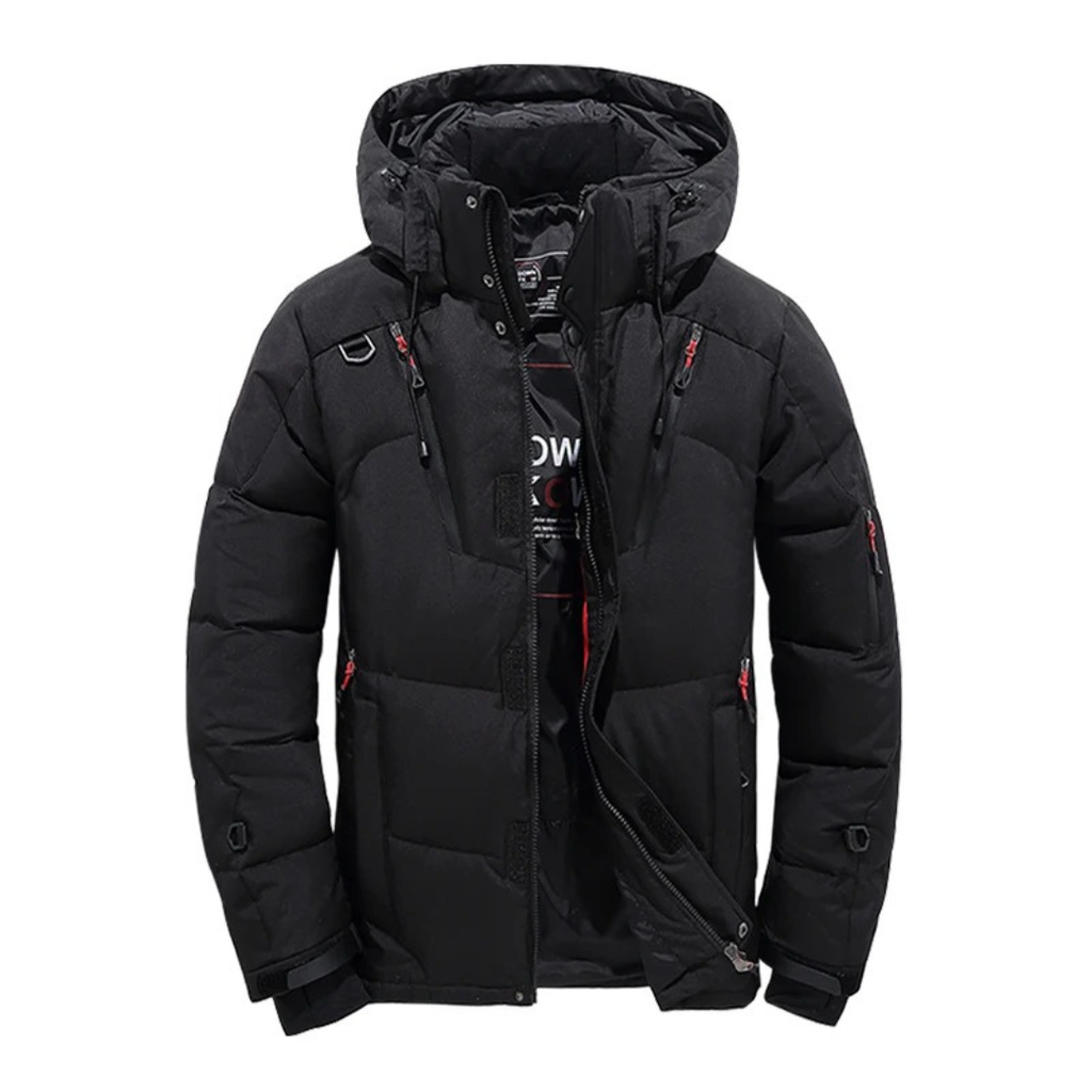 Veste d'hiver rembourrée pour homme et femme à capuche amovible, coupe-vent et doublure épaisse